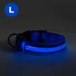 Zgardă LED cu baterie - marime L - albastru