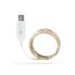 Șir de lumină LED - 50 LED - USB - alb cald - 5 m - 8 funcții