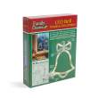 Decor ferestre cu LED - clopoței - 21 x 16 cm - alb cald - 3 x AAA