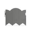 Bordură de grădină / gard - 20 x 17,5 cm - gri - 12 buc / pachet