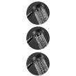 Cap de duș ergonomic - 3 funcții - negru mat - BEWELLO