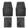 Covorașe auto universale ajustabile groase și aderente Carguard – 72 x 47 cm / 71 x 43,5 cm PVC – negru