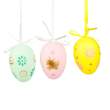 Decor de Paște - set ouă - 3 tipuri - 6 cm - 6 buc/pachet