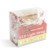Ghirlandă cu lumini LED - formă de cadou - 2,2 metri - 20 LED - alb cald - 2 x AA