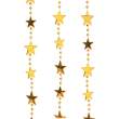 Ghirlandă decor - steluțe aurii - 2,2 cm x 3 m
