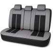 Huse auto premium 5 locuri Carguard Deluxe piele ecologică perforată - gri - negru