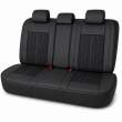Huse auto premium 5 locuri Carguard Deluxe piele ecologică perforată - negru
