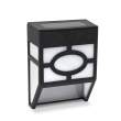 Lampa solara de perete - mat plastic, negru - 12 x 8 x 5 cm