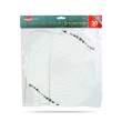 Lampion decorativ din hârtie – model om de zăpadă – Ø30 cm – alb
