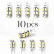 Pachet 10 Leduri auto de pozitie T10 2.25 W Carguard