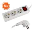 PRELUNGITOR 3 PRIZE 5m CU INTRERUPATOR H05VV-F 3G1 PROTECTIE COPII