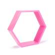 Raft de perete - hexagonal - 29 x 25 cm - 4 tipuri