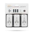 Set 3 buc. prize cu telecomandă 250V/16 A - 3680 W