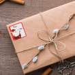 Set autocolante cadou de Crăciun - 15,2 x 21,6 cm - 40 buc / pachet