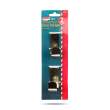 Set suporturi pentru coroniță / decorațiune de ușă – metalice – 7 x 6,5 x 2 cm – 2 bucăți / set