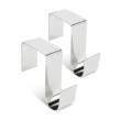 Set suporturi pentru coroniță / decorațiune de ușă – metalice – 7 x 6,5 x 2 cm – 2 bucăți / set