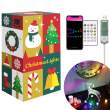 Sir de lumina inteligenta - fulg de zăpadă - USB - 20 LED-uri RGBIC - 2 m - bluetooth