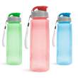 Sticlă sport - plastic, transparent - 800 ml - 3 culori