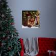 Tablou de Crăciun cu LED - 30 x 30 cm