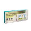 Termometru digital și ceas cu alarmă - exterior / interior - USB, baterie - alb