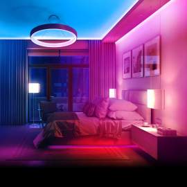 Bandă LED RGB - 3 m - IP65 - 220-240V - 5050 SMD - 30 LED/m - 7,2 W/m