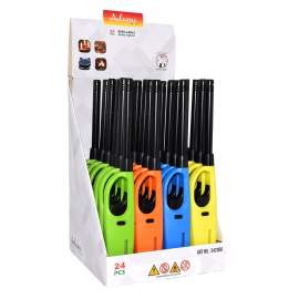 Bricheta pe gaz - reincarcabila - mai multe culori - 24 buc/ set