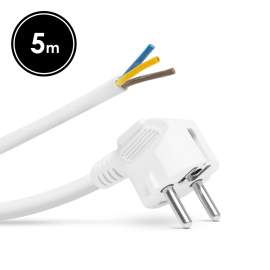Cablu de rețea montabil, de 5 metri - 3 x 1,5 mm² - alb