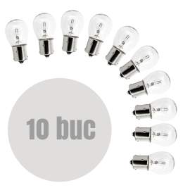 Bec auto P21W - BA15s 12V 21W -  set de 10 - CARGUARD
