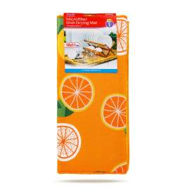 Covoraș de uscare vase din microfibră - 38 x 51 cm - model portocaliu