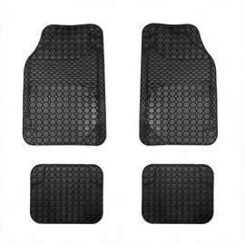 Covorașe auto universale ajustabile Carguard – 68 x 44 cm / 44 x 34 cm PVC – negru