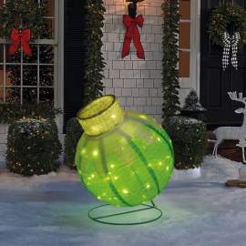 Decor Luminos Crăciun - Ornament Sferic - 60 LED - 60 x 83 cm - Verde - 100-240 V AC