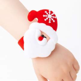 Decorațiune de Crăciun – brățară / accesoriu pentru coc – Moș Crăciun – 21 x 8 cm