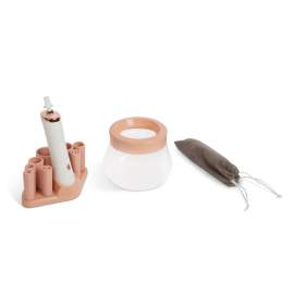 Dispozitiv de curățat și uscător pensule de machiaj - 2 x AAA