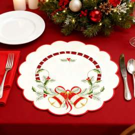 Față de masă brodată rotundă – 29 cm – 3 modele