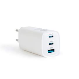 Încarcător telefon / laptop USB + USB Type-C PD45W cu incarcare rapida - alb