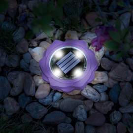 Lampă solară LED - violet - alb rece - 11,5 x 2,3 cm