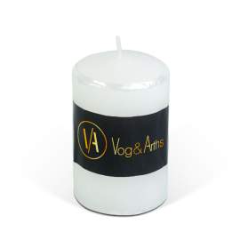 Lumânare cilindrică – albă, fără parfum – 130 g