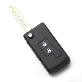 Nissan - Carcasa cheie tip briceag 2+1 butoane, model patrat (modificat)