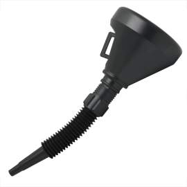 Pâlnie pentru combustibil, cu filtru metalic, 36 cm, cu tub flexibil