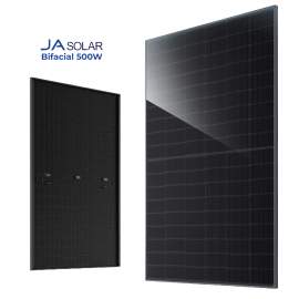 Panou fotovoltaic JA SOLAR Bifacial -Full black, 500w 20 Ron Timbru verde inclus