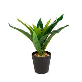 Plantă artificială decorativă - Copac de șofran verde - 20 x 8,5 cm