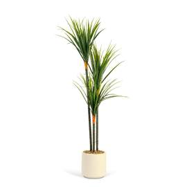 Plantă decorativă artificială Dracaena Marginata – 1,2 m, verde