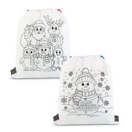 Sac de Sport Colorabil ca - Cu 4 Markere, 33 x 27 cm - 2 Modele