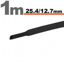 Tub Termocontractibil Negru• 25,4 / 12,7 mm