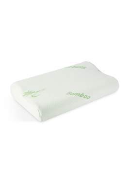 Bewello - Pernă cu memorie, poliester-bambus - 50 x 30 x 10 cm
