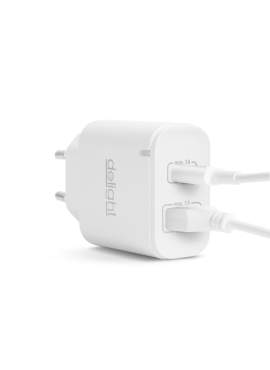 Adaptor de rețea USB + Type-C PD20W cu încărcare rapidă - alb