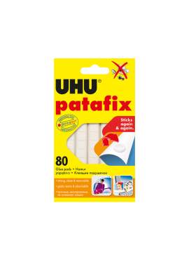 UHU Patafix lipici alb din plastic - 80 buc / pachet