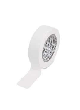 Bandă de mascare - cu adeziv pe bază de solvent - 50 m x 30 mm - albă