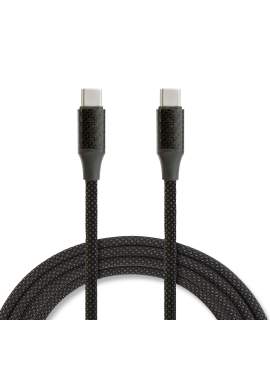 Cablu de date Type-C / Type-C, magnetic, 1 m, 3A, 60W, negru