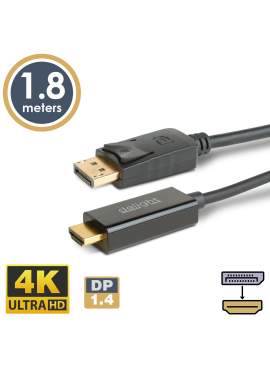 Cablu DisplayPort la HDMI - 1.4 - 4K HDR - 1.8 m